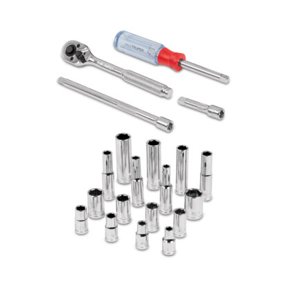 Juego de 20 herramientas para mecánico, cuadro 1/4" std TRUPER - Imagen 2