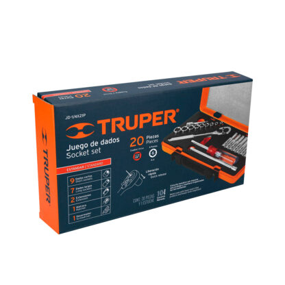 Juego de 20 herramientas para mecánico, cuadro 1/4" std TRUPER - Imagen 5