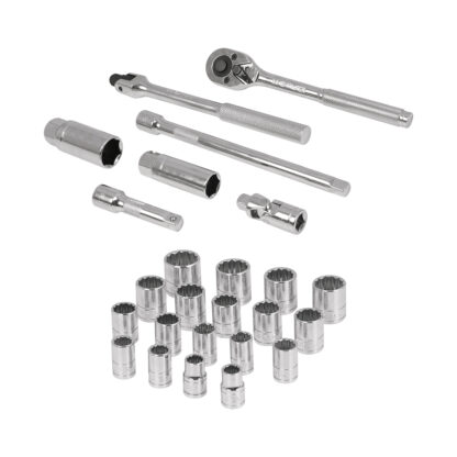 Juego de 25 herramientas para mecánico, cuadro 3/8" std y mm TRUPER - Imagen 2