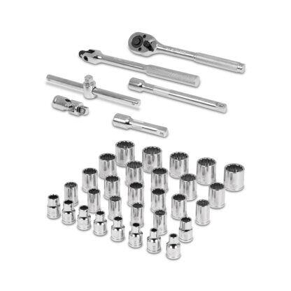 Juego de 36 herramientas para mecánico, cuadro 3/8" std y mm TRUPER - Imagen 2