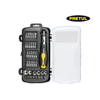 Juego de 39 herramientas para mecánico 1/4" PRETUL