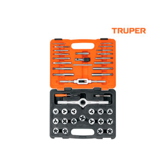 Juego de 40 piezas de machos y tarrajas TRUPER