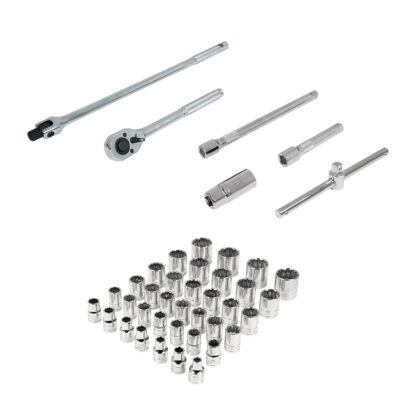 Juego de 42 herramientas para mecánico, cuadro 1/2" std y mm TRUPER - Imagen 2