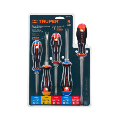Juego de 5 desarmadores mango Comfort Grip TRUPER - Imagen 3