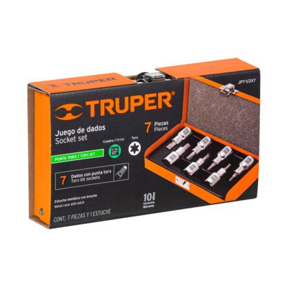 Juego de 7 dados cuadro 1/2" punta torx TRUPER - Imagen 4