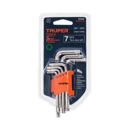 Juego de 7 llaves torx con organizador TRUPER - Imagen 3