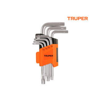 Juego de 7 llaves torx con organizador TRUPER