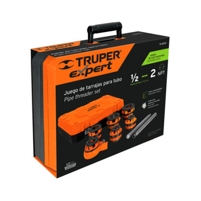Juego de 7 tarrajas para tubo de 1/2" a 2" TRUPER - Imagen 4