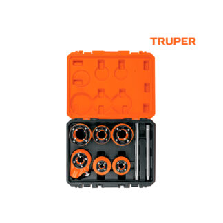 Juego de 7 tarrajas para tubo de 1/2" a 2" TRUPER