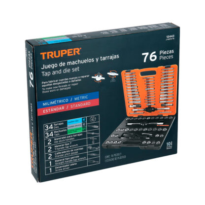 Juego de 76 piezas de machos y tarrajas TRUPER - Imagen 3