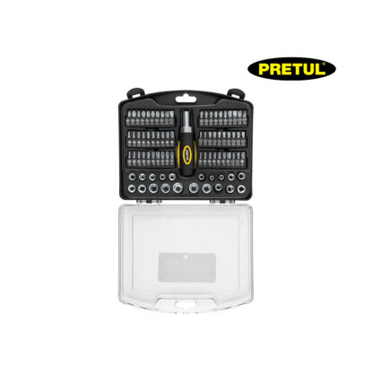 Juego de 81 herramientas para mecánico 1/4" PRETUL