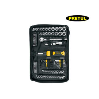 Juego de 83 herramientas para mecánico 1/4" y 3/8" PRETUL