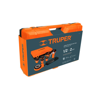 Juego de 9 tarrajas para tubo de 1/2" a 2" TRUPER - Imagen 4