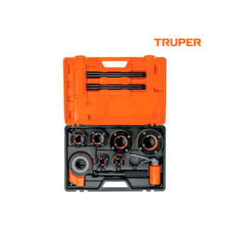 Juego de 9 tarrajas para tubo de 1/2" a 2" TRUPER