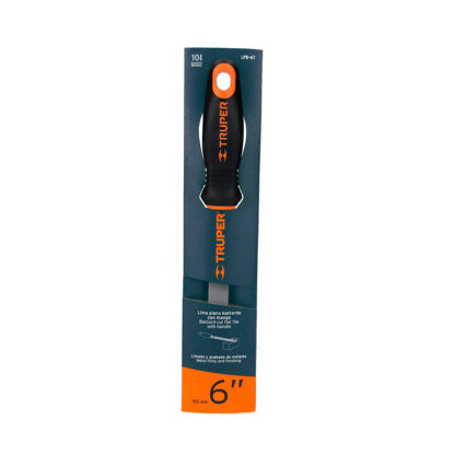 Lima plana bastarda 6" con mango Comfort Grip TRUPER - Imagen 3