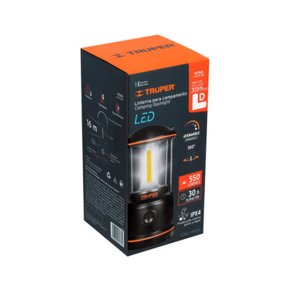 Linterna de LED para campamento, tipo farol TRUPER - Imagen 5