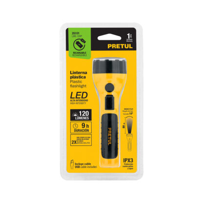Linterna plástica LED 120 lm recargable PRETUL - Imagen 5