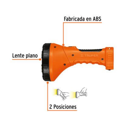 Linterna plástica LED 150 lm recargable TRUPER - Imagen 2