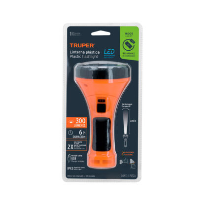 Linterna plástica LED 150 lm recargable TRUPER - Imagen 5