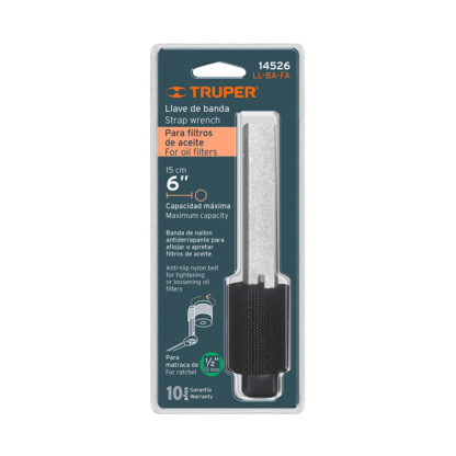 Llave de banda de nylon para filtro de aceite TRUPER - Imagen 4