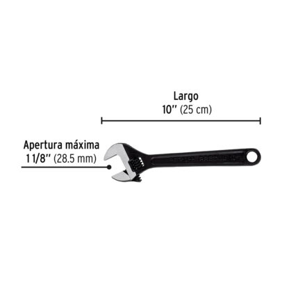 Llave francesa 10" fosfatada PRETUL - Imagen 2