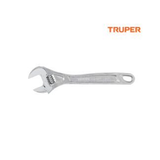 Llave francesa 10" profesional cromada TRUPER