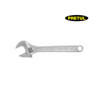 Llave francesa 12" cromada PRETUL