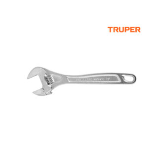 Llave francesa 12" profesional cromada TRUPER
