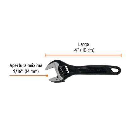 Llave francesa 4" profesional fosfatada TRUPER - Imagen 2