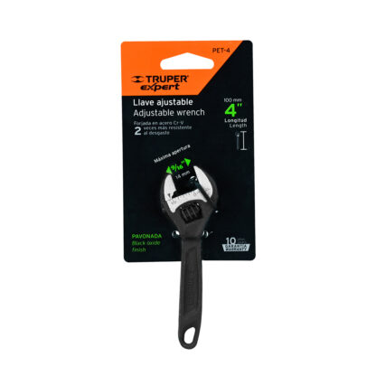 Llave francesa 4" profesional fosfatada TRUPER - Imagen 3