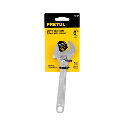 Llave francesa 6" cromada PRETUL - Imagen 3