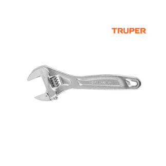 Llave francesa 6" profesional cromada TRUPER