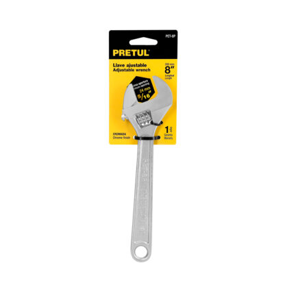 Llave francesa 8" cromada PRETUL - Imagen 3