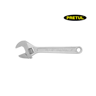 Llave francesa 8" cromada PRETUL