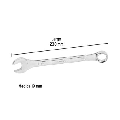 Llave mixta 19 mm x 230 mm PRETUL - Imagen 2