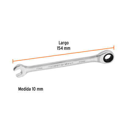Llave mixta con ratchet 10 mm x 154 mm TRUPER - Imagen 2
