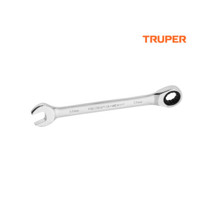 Llave mixta con ratchet 17 mm x 218 mm TRUPER