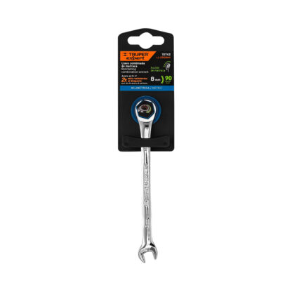 Llave mixta con ratchet 8 mm x 136 mm TRUPER - Imagen 3