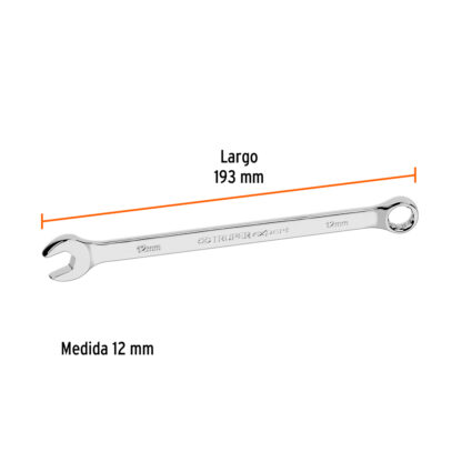 Llave mixta extralarga 12 mm x 193 mm TRUPER - Imagen 2