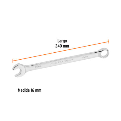 Llave mixta extralarga 16 mm x 240 mm TRUPER - Imagen 2
