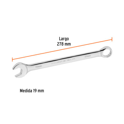 Llave mixta extralarga 19 mm x 278 mm TRUPER - Imagen 2