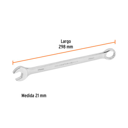 Llave mixta extralarga 21 mm x 298 mm TRUPER - Imagen 2