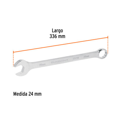 Llave mixta extralarga 24 mm x 336 mm TRUPER - Imagen 2