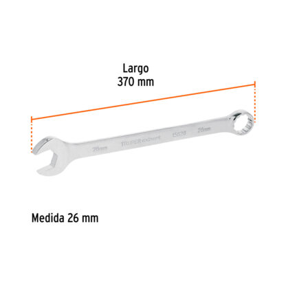 Llave mixta extralarga 26 mm x 370 mm TRUPER - Imagen 2