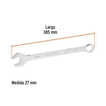 Llave mixta extralarga 27 mm x 385 mm TRUPER - Imagen 2