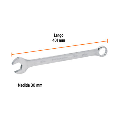 Llave mixta extralarga 30 mm x 401 mm TRUPER - Imagen 2