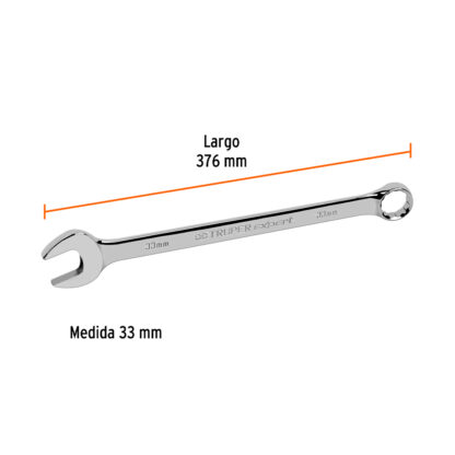 Llave mixta extralarga 33 mm x 376 mm TRUPER - Imagen 2