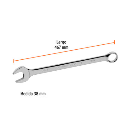 Llave mixta extralarga 38 mm x 467 mm TRUPER - Imagen 2