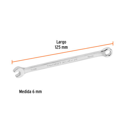 Llave mixta extralarga 6 mm x 125 mm TRUPER - Imagen 2