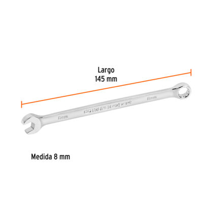 Llave mixta extralarga 8 mm x 145 mm TRUPER - Imagen 2